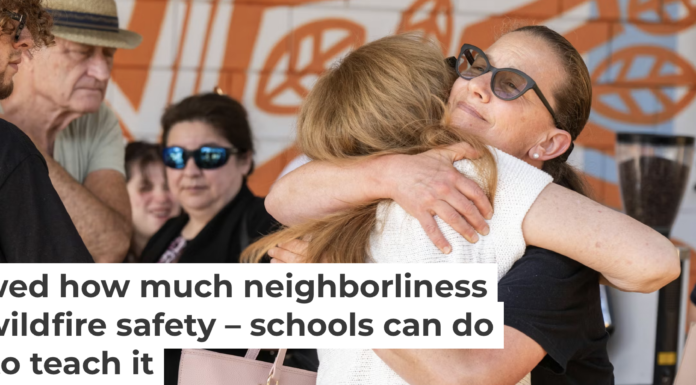 Eaton fire survivors gather in Altadena, Calif., to talk about recovery six months after the LA fires. Sarah Reingewirtz/MediaNews Group/Los Angeles Daily News via Getty Images